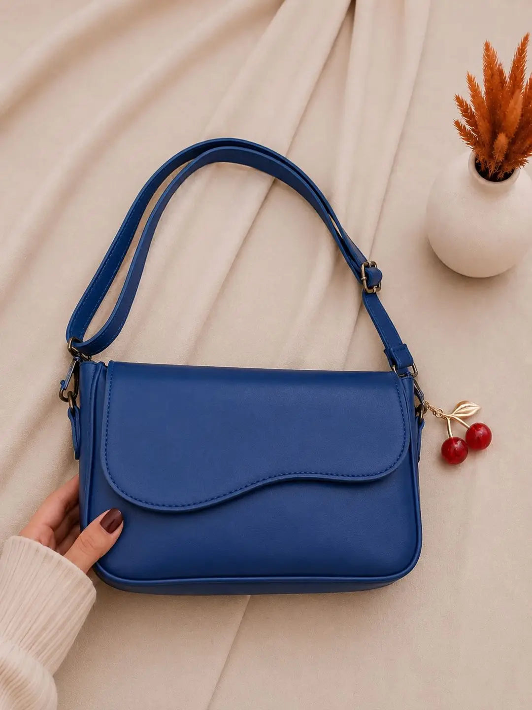 Girls's Leather Plain Purse